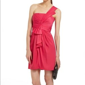 Red BCBG One Strap Cocktail Dress